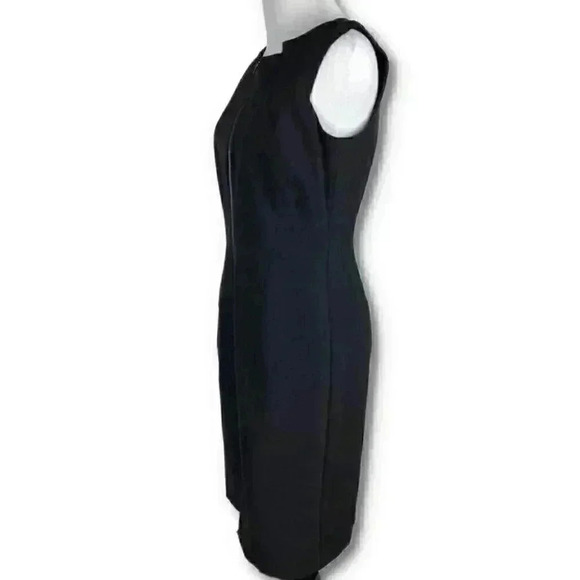 New Kenneth Cole collection womens zip down dress size 4 black pencil career LBD - Picture 5 of 11